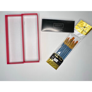 NWT CCBeauty Professional Cosmetics 12 Color Face And Body Paint With Brushes